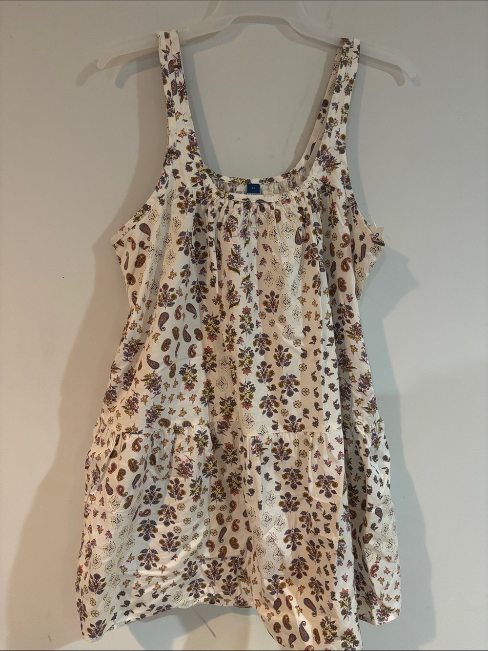 Old Navy Cream Floral Paisley dress